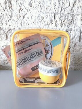 Sol de Janeiro Bum Bum Cream & Beja Flor Elasti Cream & cosmetic case